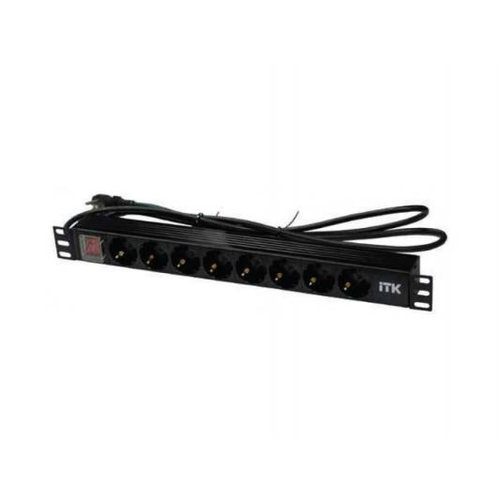 Блок силовых розеток PDU - Power Distribution Unit горизонтальный Itk PH12-8D1 3143₽