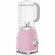 Миксер Smeg BLF01PKEU, 800, алюминий, 1500 миллилитров, пастельно-розовый