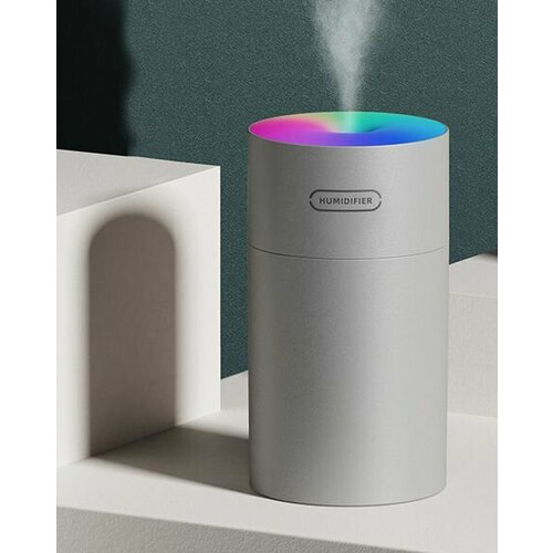 Увлажнитель воздуха H2OV2 Аромадиффузор-ночник Ультразвуковой увлажнитель воздуха с подсветкой Серый 515₽