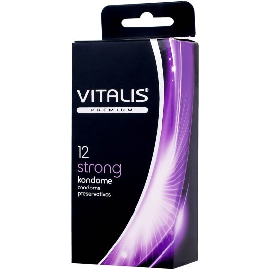 Презервативы Vitalis PREMIUM strong с утолщённой стенкой, 12 шт.