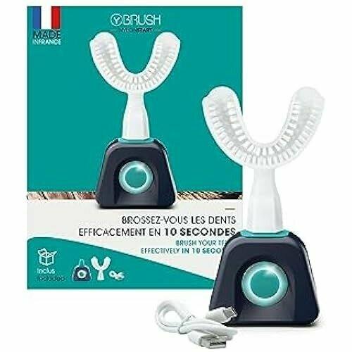 Y-Brush электрическая зубная щетка Y-щетка срок службы 3 месяца нейлоновый черный для взрослых 24585₽