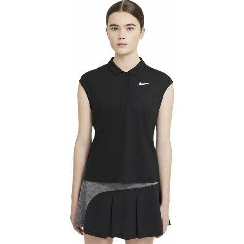 Поло спортивное NIKE, размер M, черный
