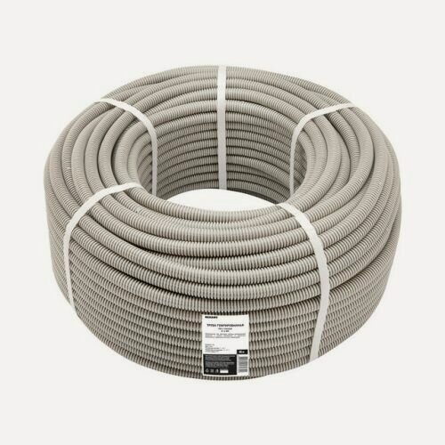 Изображение товара Труба гофрированная Rexant 16 мм из ПВХ с зондом (бухта 50 м)