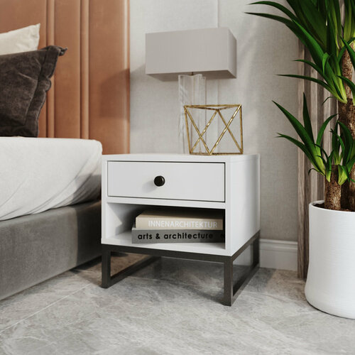 Тумба прикроватная с ящиком лофт тумбочка в прихожую