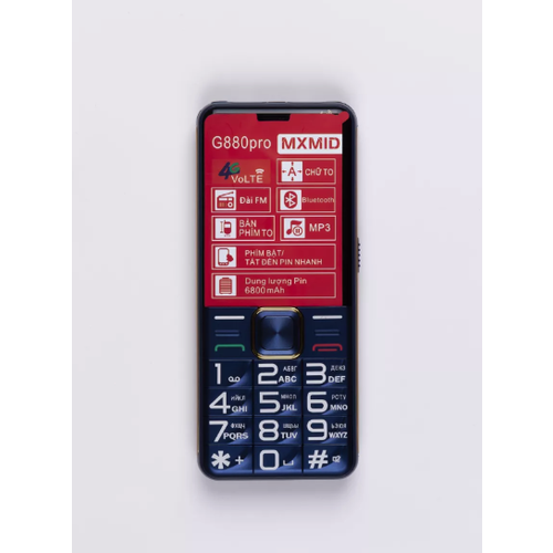 Большие кнопки кнопочный телефон MXMID G880 PRO Blue 6800mah громкий 195000₽