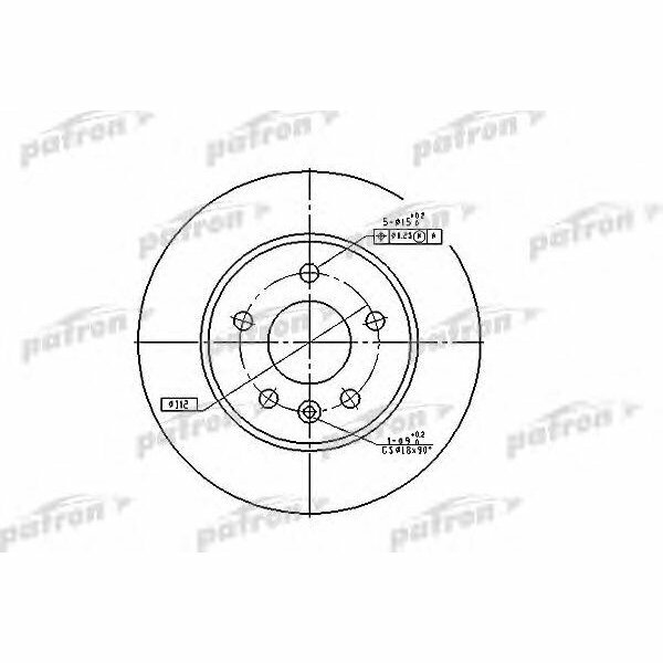 Тормозной диск Patron - фото №1