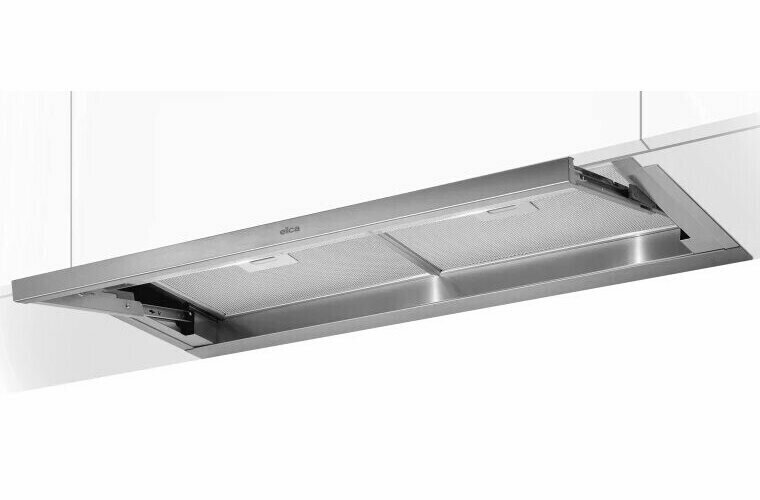 Встраиваемая вытяжка Elica Lever IX/A/86, управление кнопочное, нержавеющая сталь/стекло