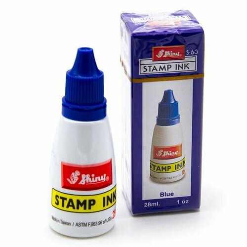 Shiny Штемпельная краска на водной основе 28 мл синяя 479₽