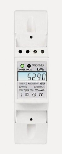 Изображение товара Цифровой электросчетчик на DIN-рейку 230В, 5(80)А Sinotimer DDS529L