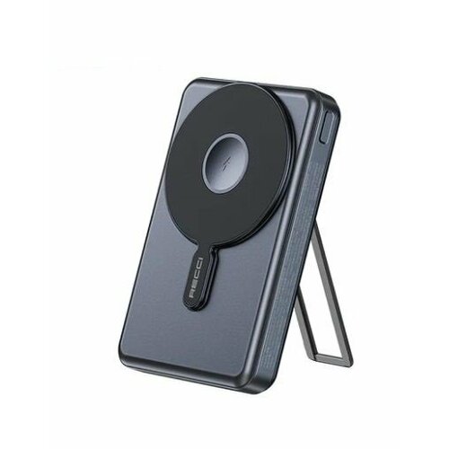 Магнитный аккумулятор с беспроводной зарядкой Recci Galaxy Series 3-in-1 10000 mAh 15WPD20WMagSafe2 Cable Черный обсидиан 8250₽