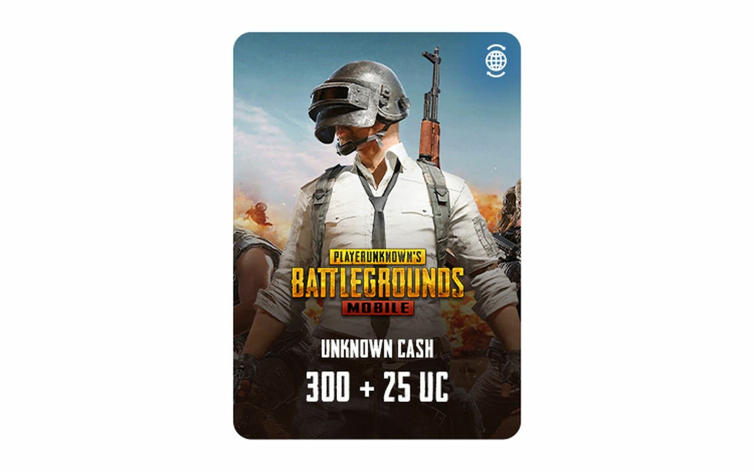 Код пополнения "Игровая валюта PUBG Mobile 300 + 25 UC", электронный ключ [Цифровая версия]