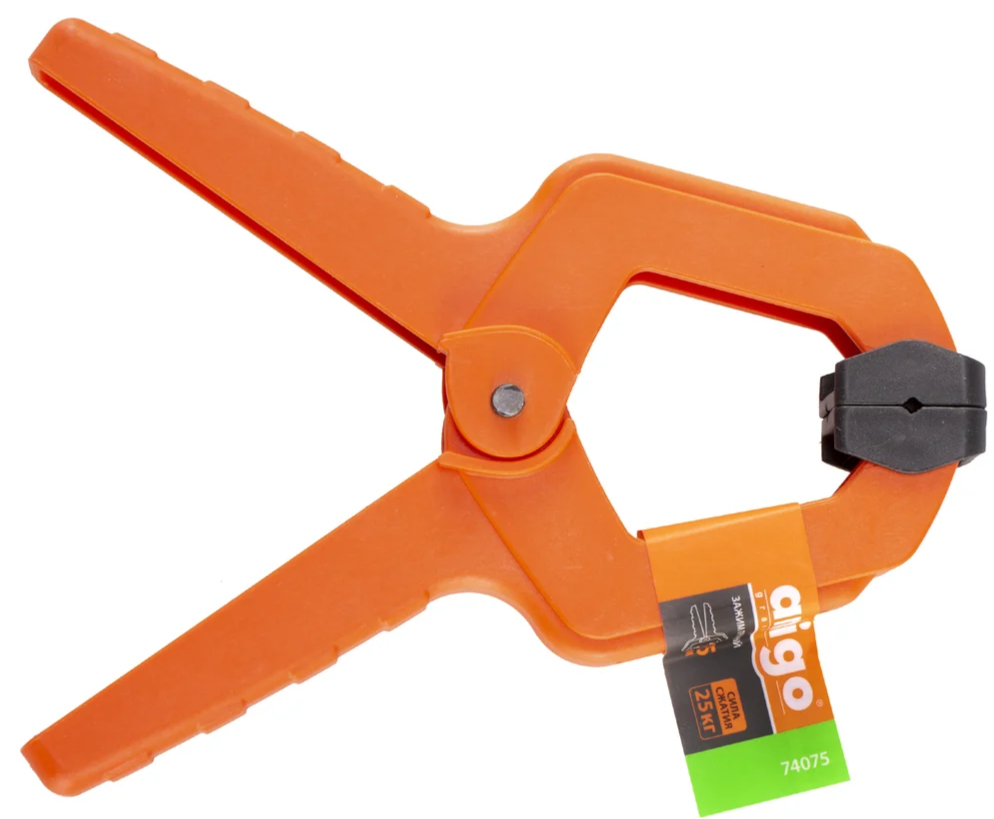 Зажим пружинный 75 мм Amigo