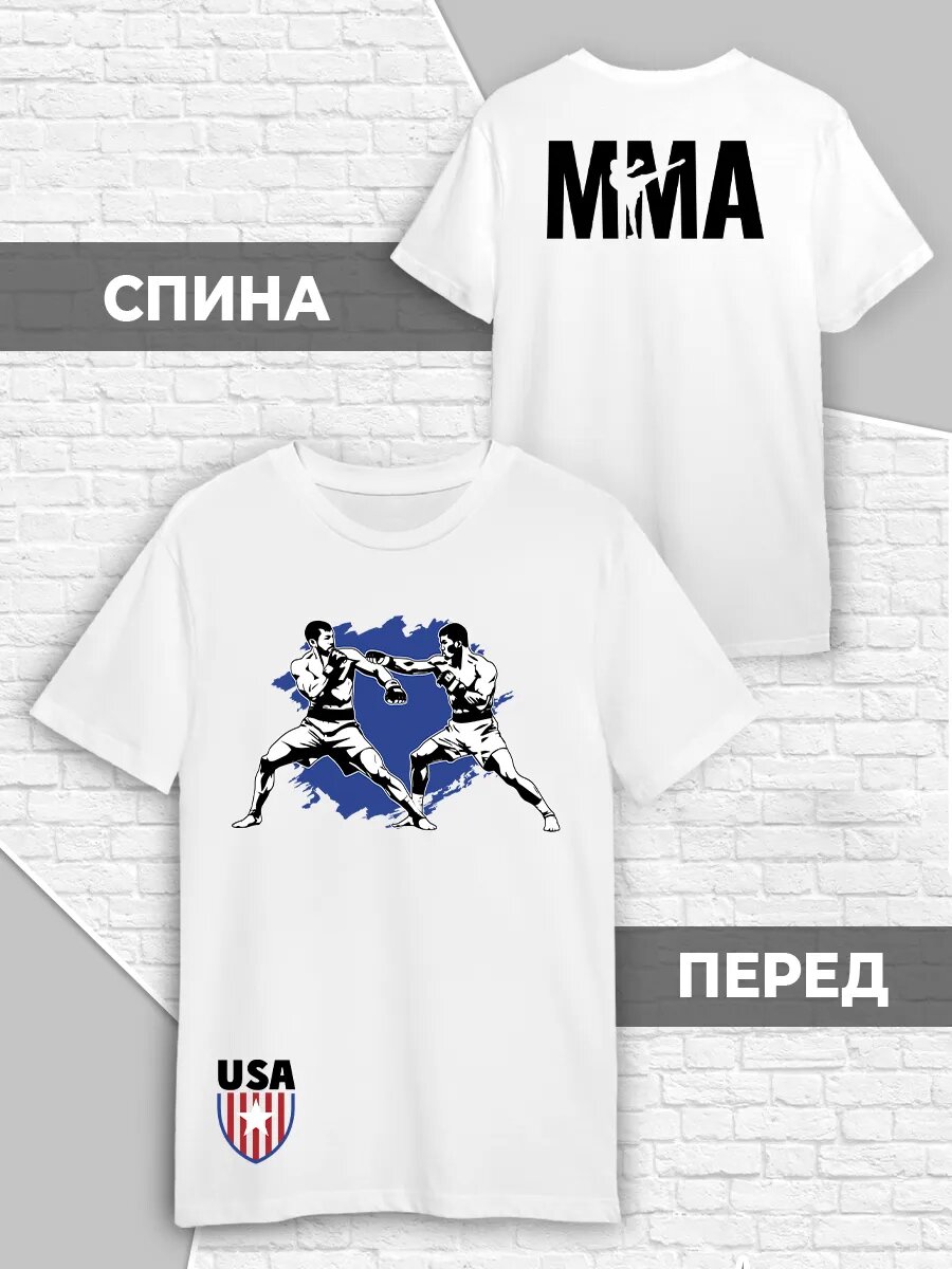 Футболка Printech размер 5XL (60-62) белый