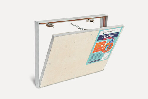 Изображение товара Люк под плитку Визионер Вектор 600х500 мм, алюминиевый, влагостойкий