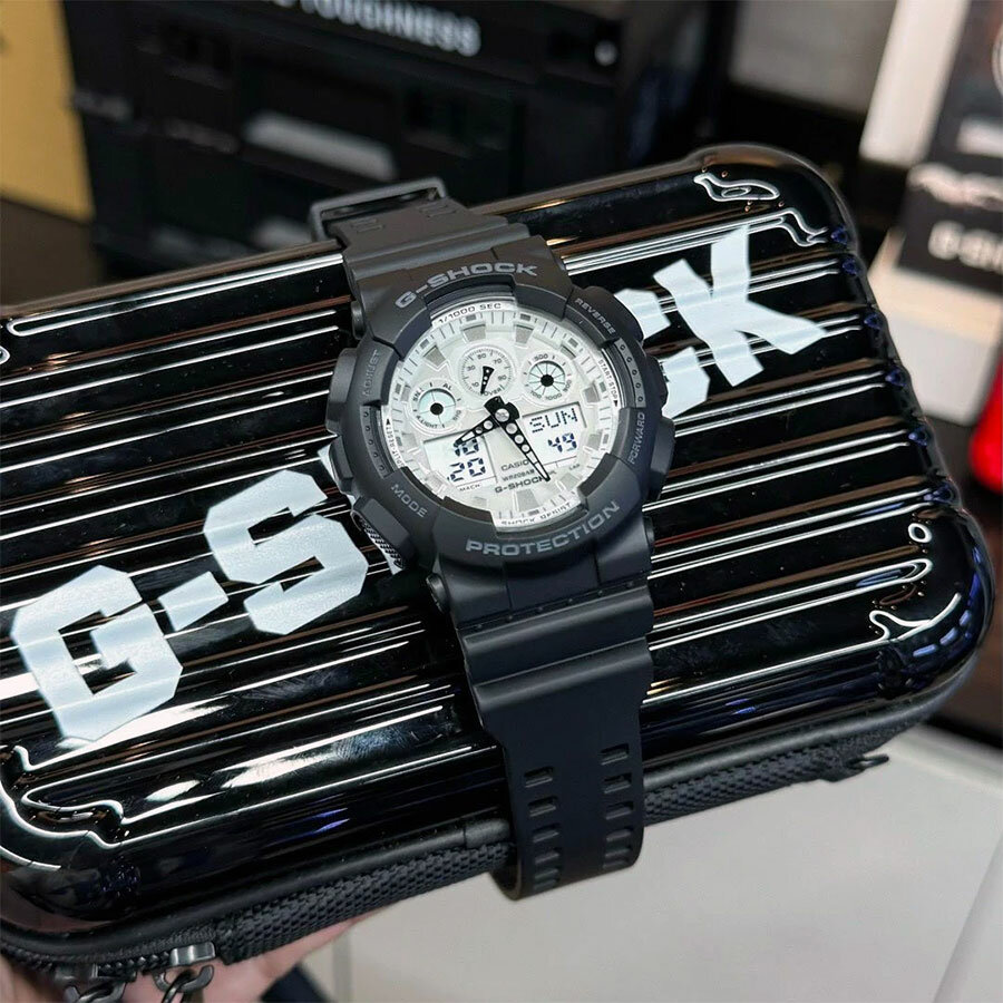 Наручные часы CASIO G-Shock, серый, белый, черный — фото 1