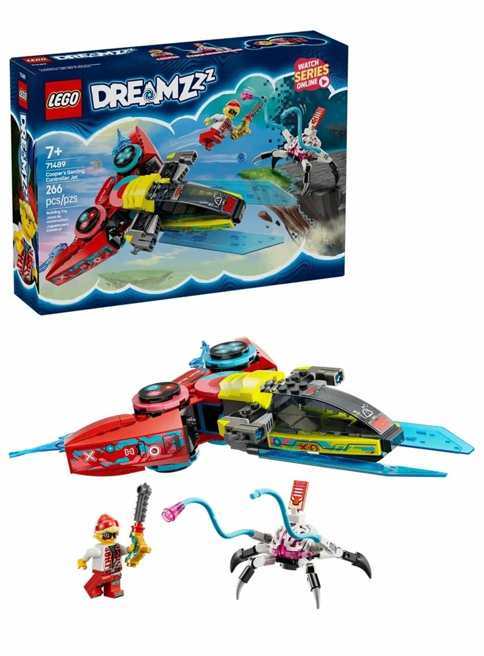 Конструктор LEGO DREAMZzz 71489 Coopers Gaming Controller Jet Игровой контроллер Coopers Jet 266 деталей