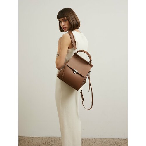 Сумка-рюкзак Afina фактура зернистая коричневый 20665₽