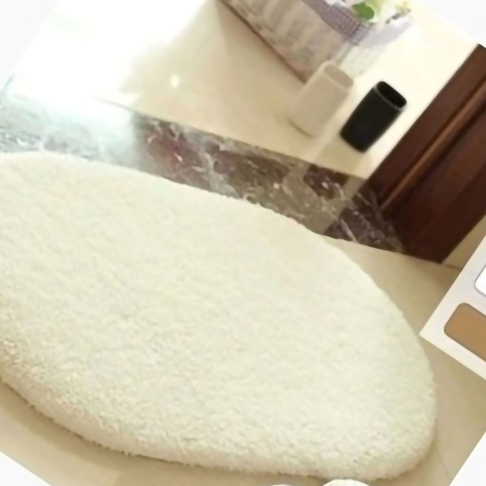 Дверной коврик овальный противоскользящий ковер для внутренней двери впитывающий влагу мягкий удобный плюшевый коврик для ванной комнаты для кухни спальни бежевый 40x60 см/157x236 дюйма (овальная форма)