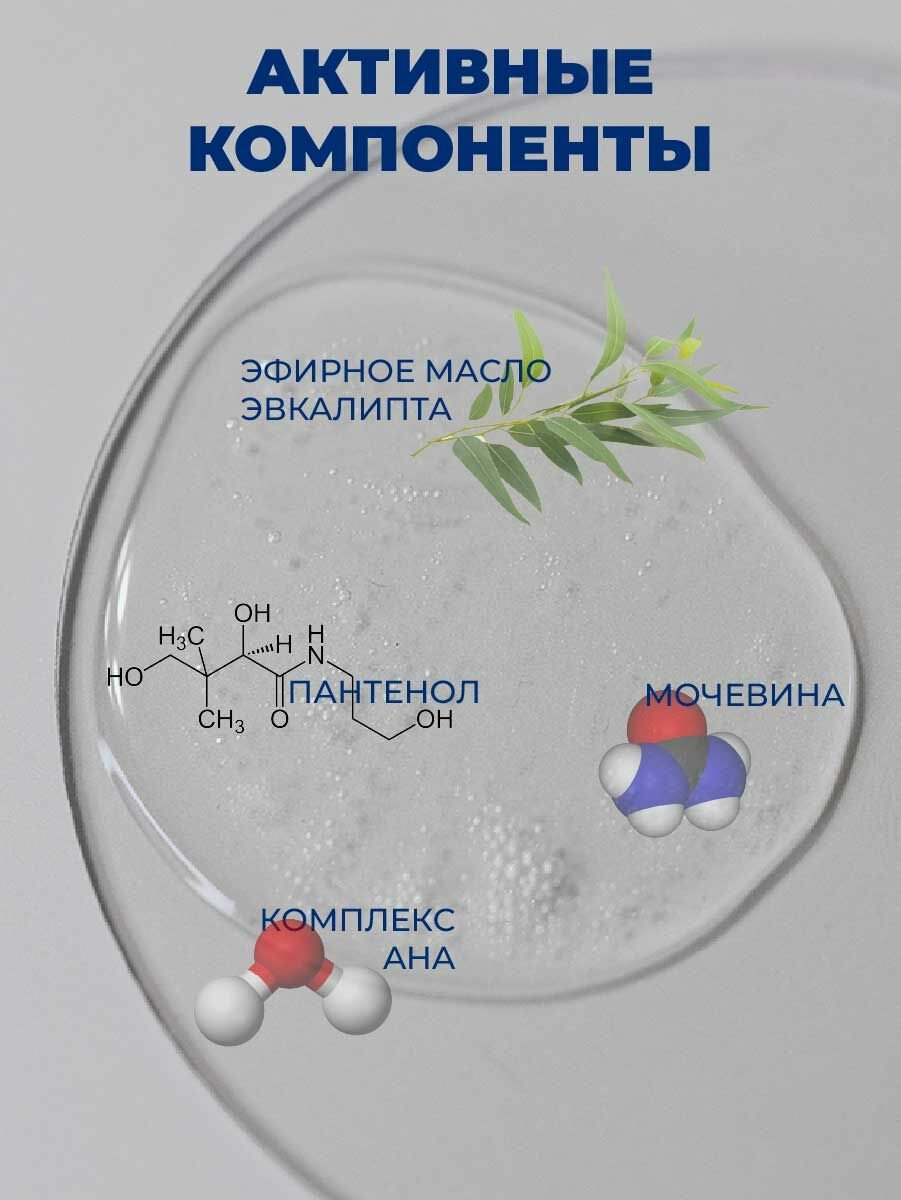 Изображение KANE Professional, Очищающий концентрат с мочевиной и пантенолом, Гель мыло для ног от запаха пота, средство против гипергидроза Podologic Pro Basic от повышенной потливости