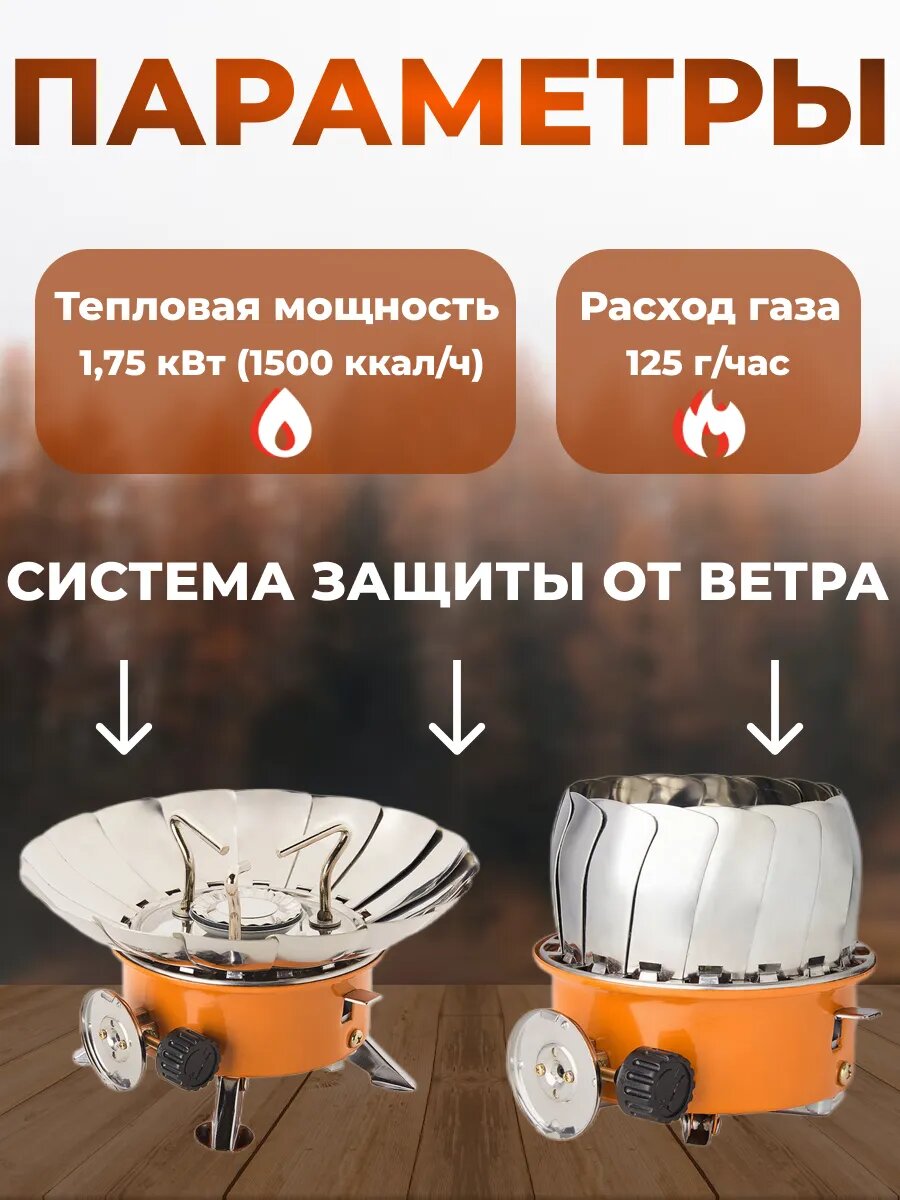 Газовые Горелки Плита газовая портативная Tulpan-L TM - 450