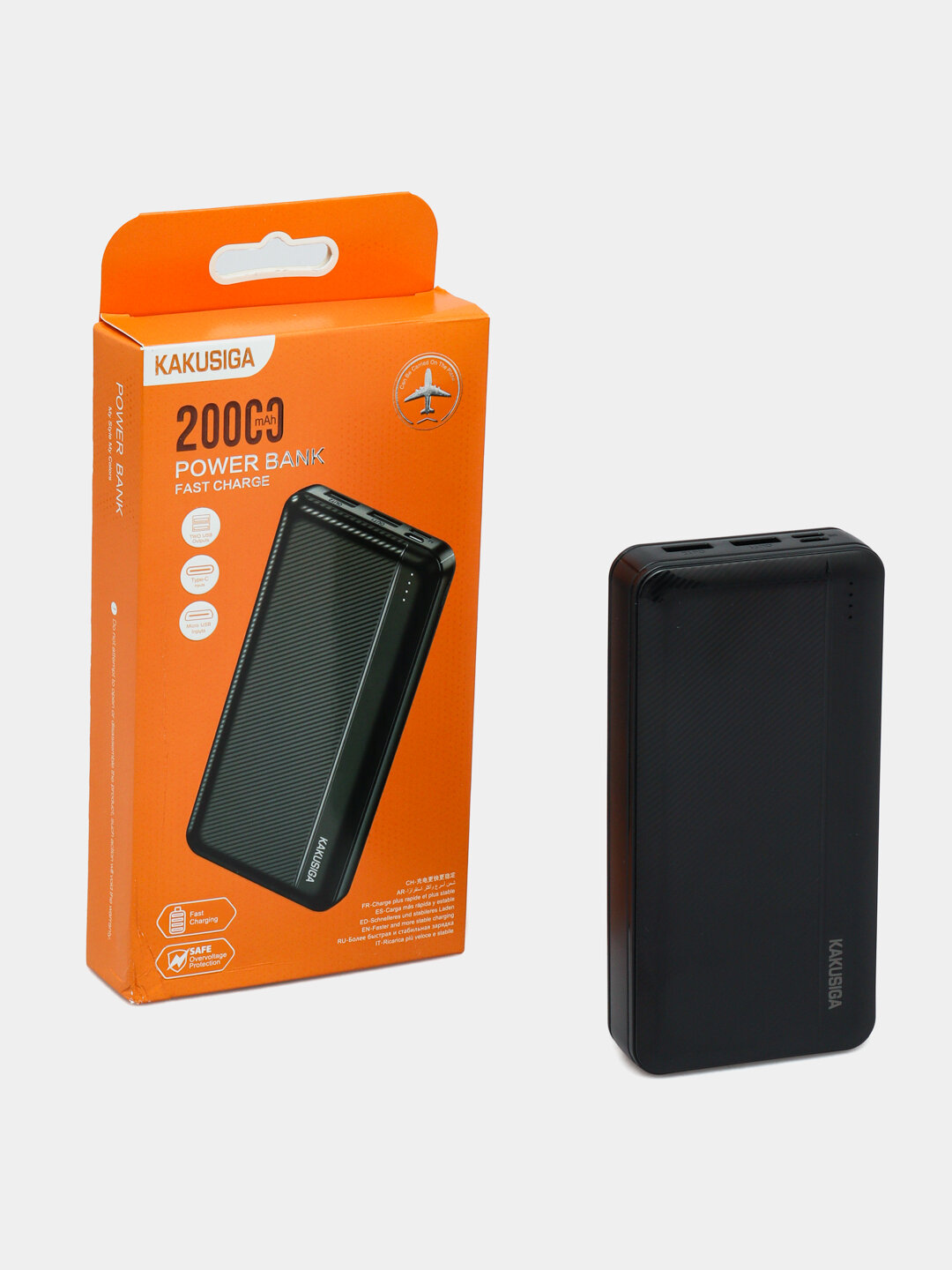 POWERBANK, KAKUSIGA, внешний аккумулятор емкостью 10000 мАч и 20000 мАч — фото 1
