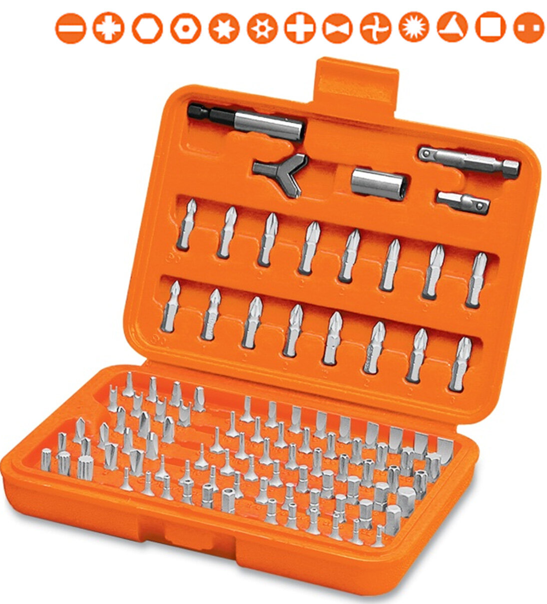 Набор бит 100 штук TRUPER PUN-100 17794 в пластиковом боксе