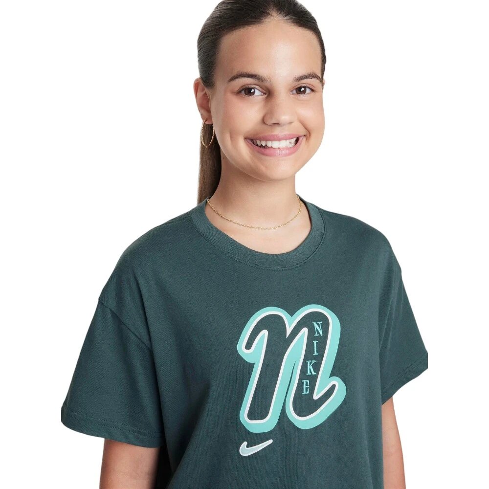 Футболка NIKE, размер S INT, зеленый — фото 1