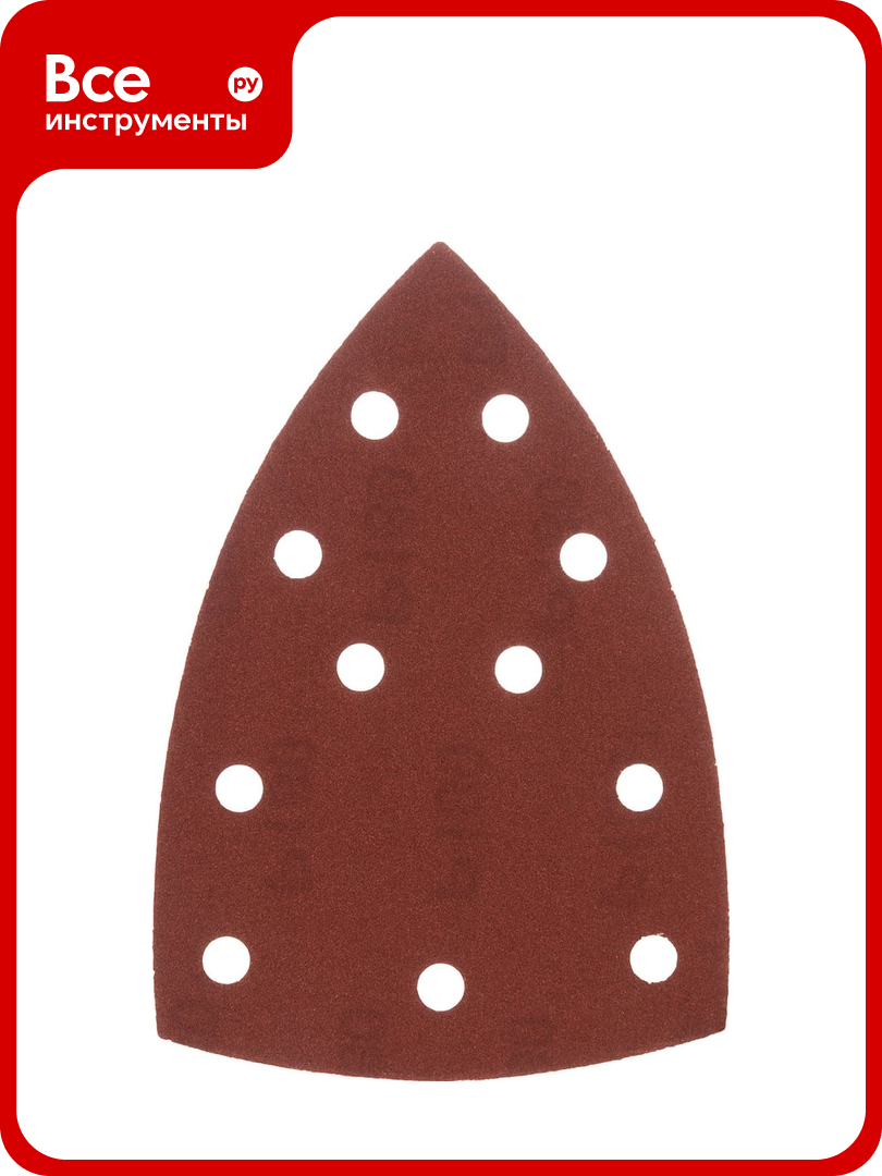 Треугольник абразивный на ворcовой подложке под 