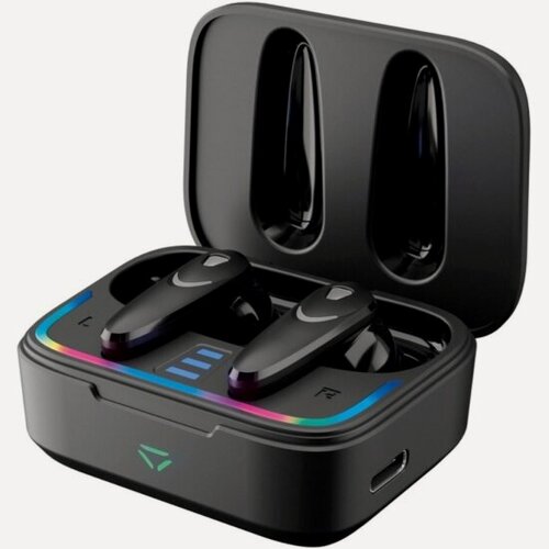 Изображение товара Беспроводные наушники Deppa Air Blade, BT 5.4, ANC, Gaming, 470 мАч, черный (44225)