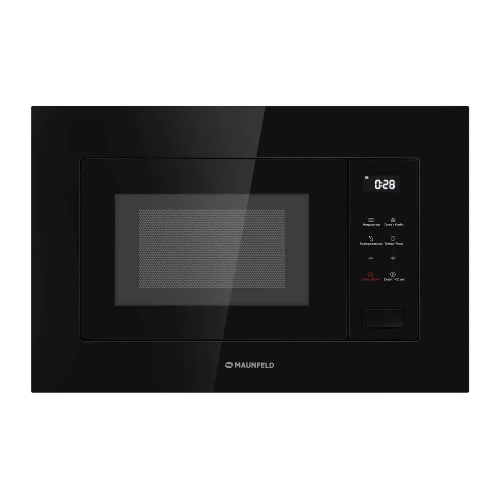 Встраиваемая микроволновка MAUNFELD MBMO820SGB10 сенсорное управление 8 программ автоприготовл.