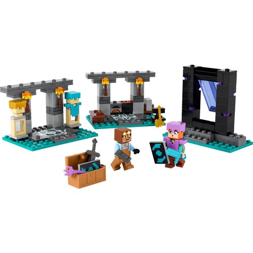 конструктор lego minecraft 21240 болотное приключение 65 дет LEGO Minecraft 21252 Оружейная палата, 203 дет.