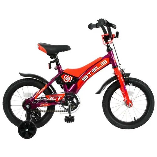 Детский велосипед STELS Jet 14 Z010 (2021) красный 8.5 (требует финальной сборки) детский велосипед stels talisman 14 z010 2021 зеленый 9 5 требует финальной сборки