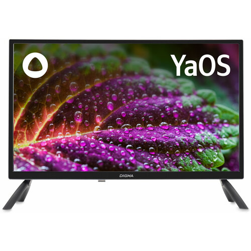 Телевизор LED Digma 24" DM-LED24SBB31 YaOS черный HD 60Hz DVB-T DVB-T2 DVB-C DVB-S DVB-S2 USB WiFi Smart TV