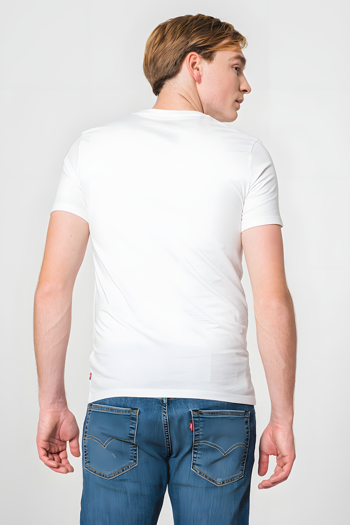 Футболка Levi's, 2 шт., размер M, белый/темно-синий — фото 1