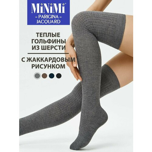 Гольфины MiNiMi Jacquard Var.1, 180 den, размер 3/4/2, серый