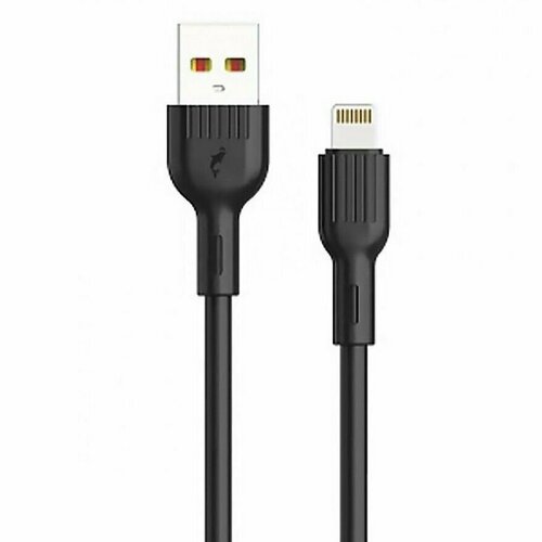 кабель штекер usb в 2 0 штекер lightning 1 5м орбита ot pcc29 Кабель USB - Apple lightning, SKYDOLPHIN S03L, черный, 1 шт.