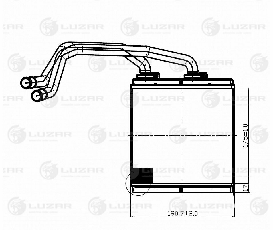 Радиатор отопителя Nissan Qashqai (06)/ X-Trail T31 (07-) (LRh 14JD)