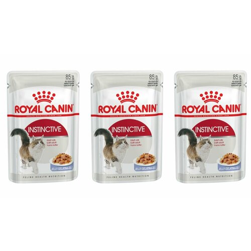 Royal Canin Пауч для кошек Instinctive Мясо, кусочки в желе, 85 г, 3 шт