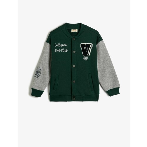 фото Бомбер koton, размер 7-8 лет, зеленый