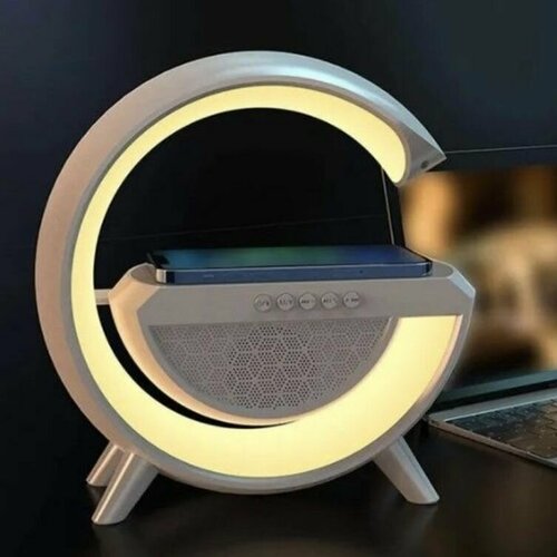 Колонка портативная Bluetooth ночник будильник беспроводное зарядное устройство 159900₽