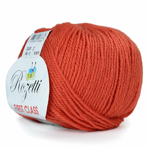 фото Пряжа rozetti first class. 50% мериносовая шерсть, 50% микрофибра, 50гр/115м, (149-12 оранжевый) 1 упаковка (10 мотков)