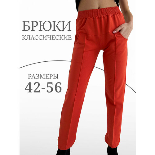 фото Брюки джоггеры натали, размер 48, красный