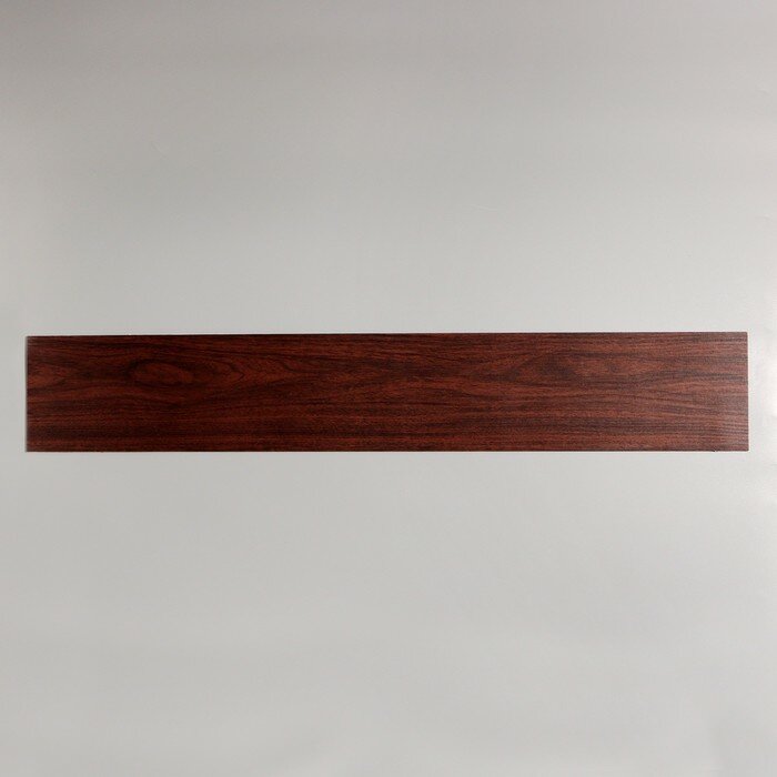 фото Плитка виниловая самоклеящаяся 91*15см темно-коричневая