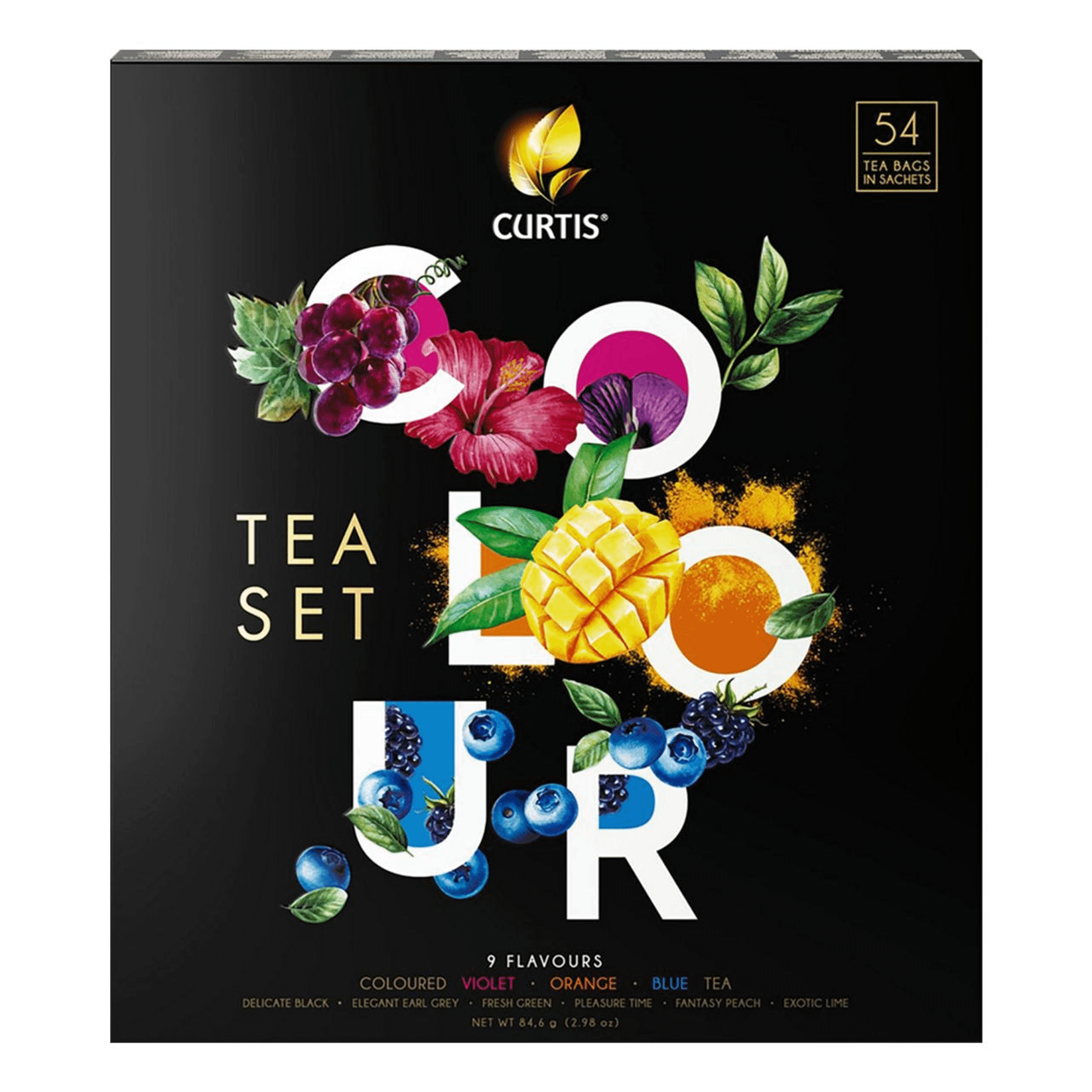 Чай ассорти Curtis Colour Tea Set в пакетиках 1,5 г х 54 шт