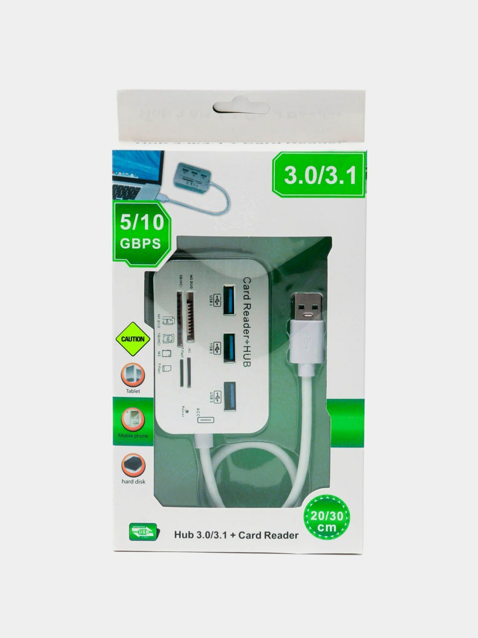 USB хаб-картридер HUB USB 30/31 3xUSB MS DUO SD (HC) M2 T-Flash Дисконт 63