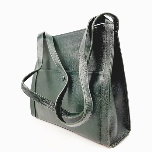 женская кожаная сумка ср 9210 грин Сумка шоппер Fuzi House photo32--0613//Грин, фактура гладкая, зеленый
