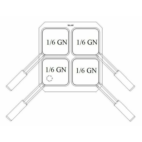 Корзина GN 1/6 для макароноварки комплект из 4 штук VEROTERM