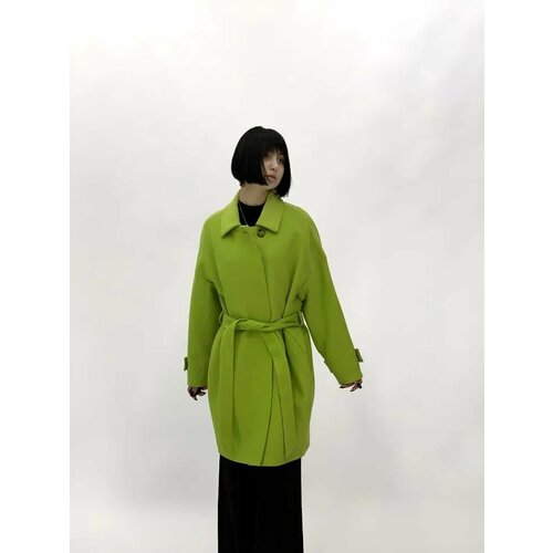 фото Пальто modetta style, размер 50, зеленый