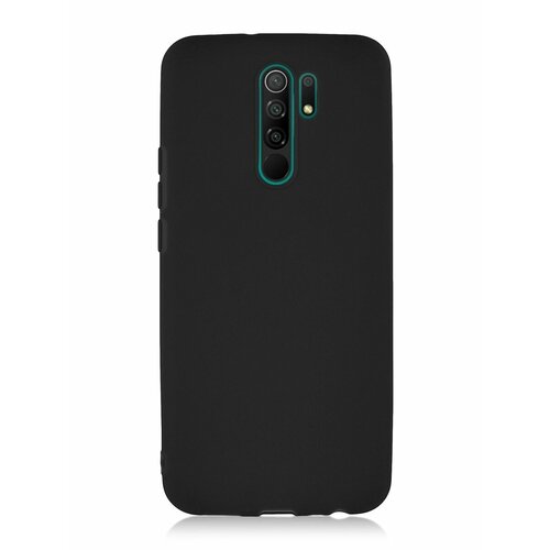 Чехол для Xiaomi Redmi 9, силикон (TPU), матовый черный