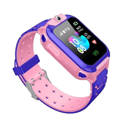 Детские умные часы с кнопкой SOS и будильником Pink 147800₽